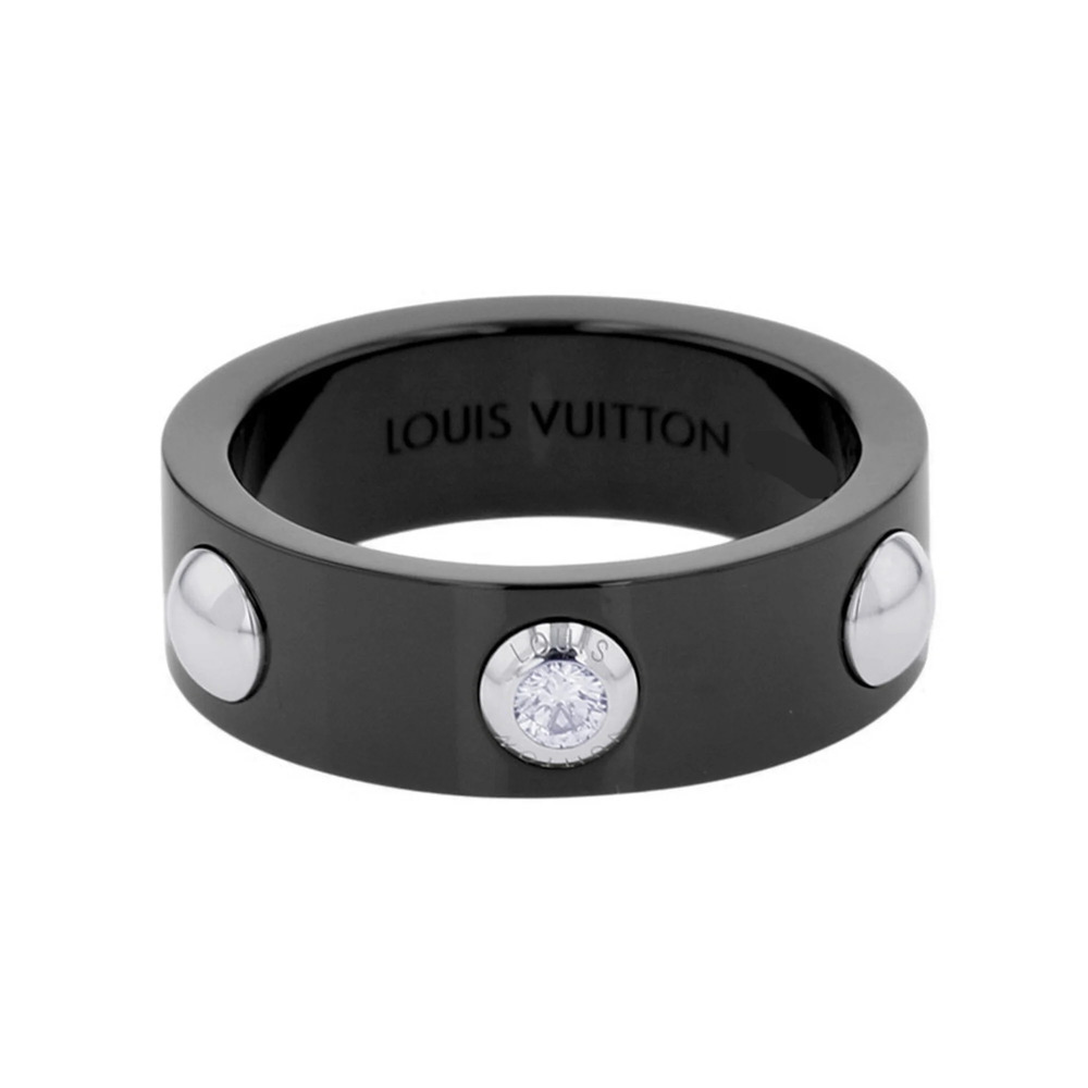 LOUIS VUITTON Silver Diamond Ring